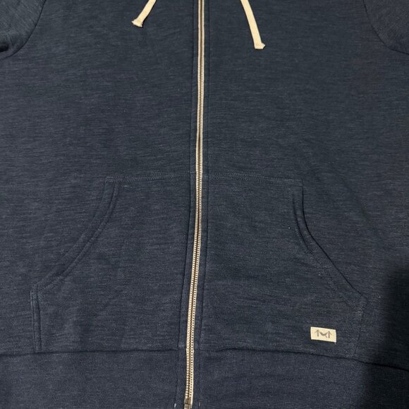 Marine Layer afternoon Zip-Up Hoodie With Drawstrings size XXL Navy Blue Mens - Picture 7 of 12